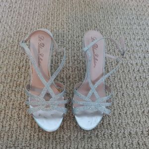 Silver Sparkly Heels